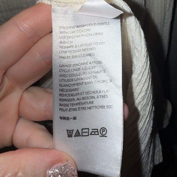 Endless Summer by Free People Beach Aster Collar Tee Dress Size: L large cream - Picture 9 of 14